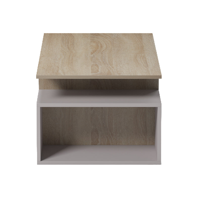 Τραπέζι σαλονιού Wendo pakoworld taupe-sonoma 91x37x50εκ