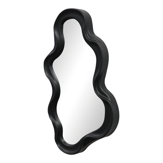 Καθρέπτης Liquid pakoworld pp σε μαύρη απόχρωση 26x2.7x39εκ