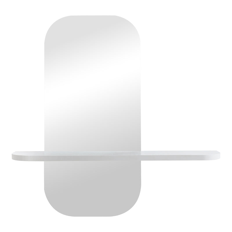 Καθρέπτης Lunaria pakoworld λευκό MDF 60x11.5x60εκ