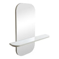 Καθρέπτης Lunaria pakoworld λευκό MDF 60x11.5x60εκ