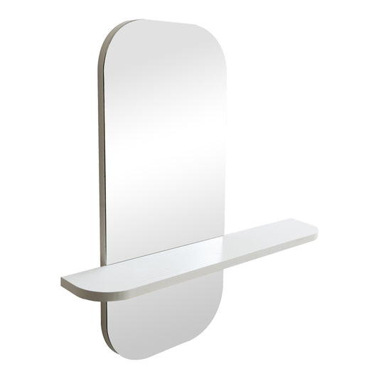 Καθρέπτης Lunaria pakoworld λευκό MDF 60x11.5x60εκ