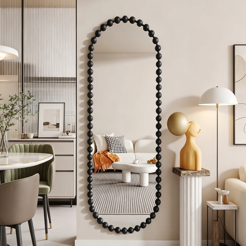 Καθρέπτης Myrtus pakoworld μαύρο μέταλλο 40x2,5x160 εκ