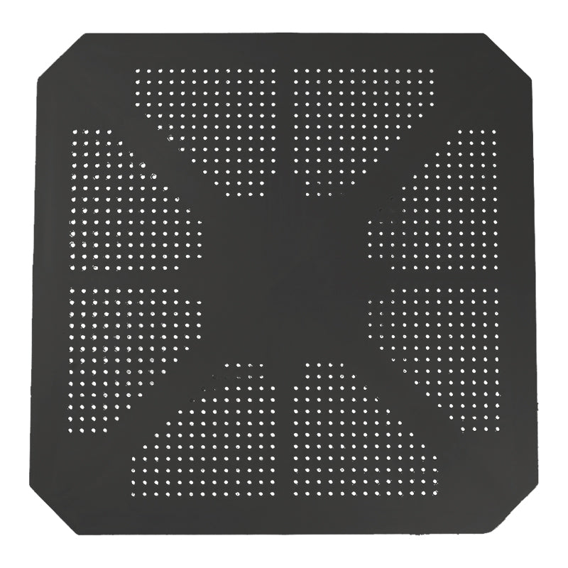 Τραπέζι Icon pakoworld PP σε ανθρακί απόχρωση 80x80x74.5εκ