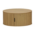 Τραπέζι σαλονιού Scandi pakoworld MDF σε φυσική απόχρωση Φ80x35.5εκ