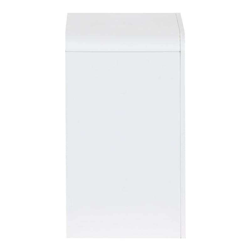 Κομοδίνο Zeplen pakoworld MDF σε λευκή απόχρωση 40x30x53εκ