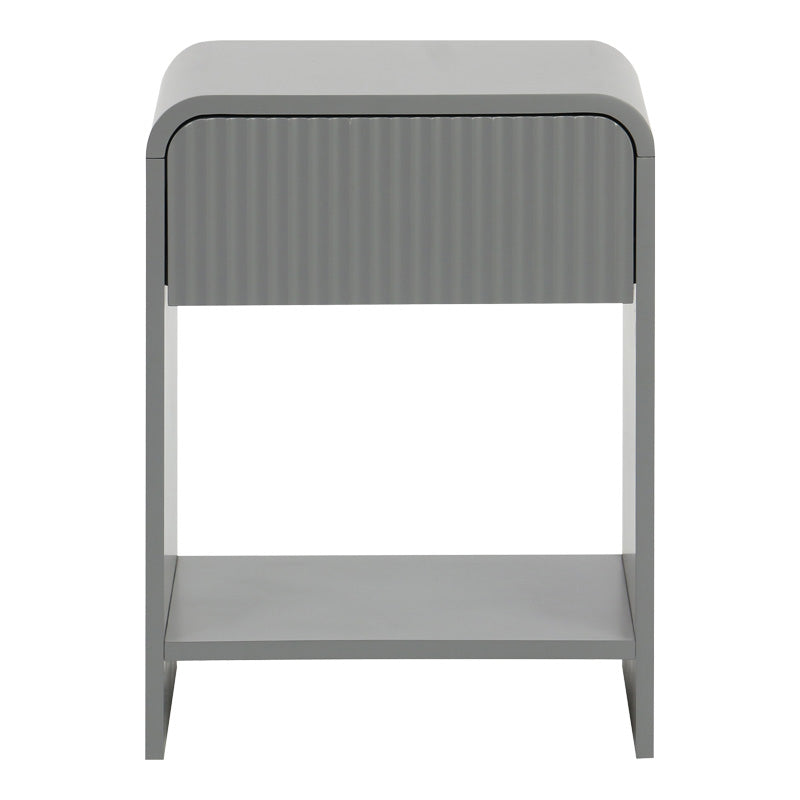 Κομοδίνο Lemperto pakoworld MDF σε γκρι απόχρωση 40x40x53εκ