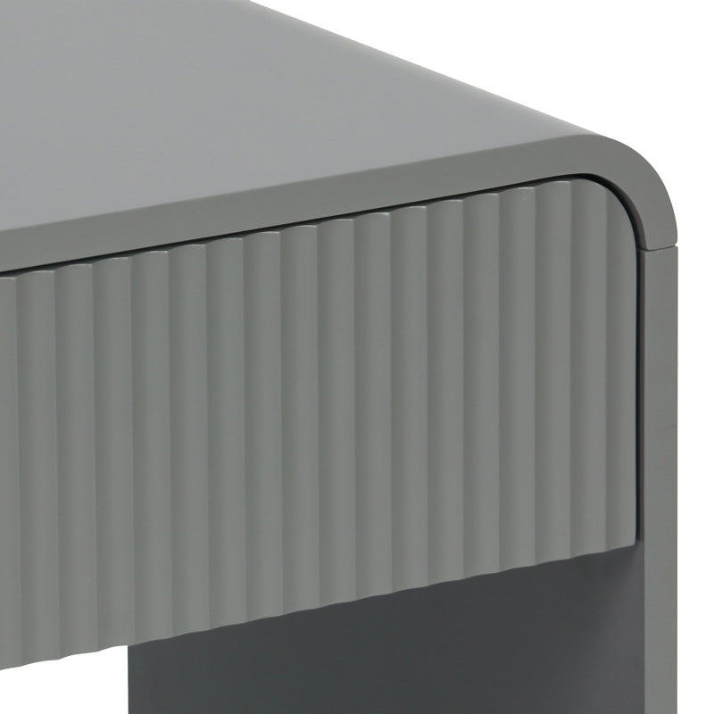 Κομοδίνο Lemperto pakoworld MDF σε γκρι απόχρωση 40x40x53εκ
