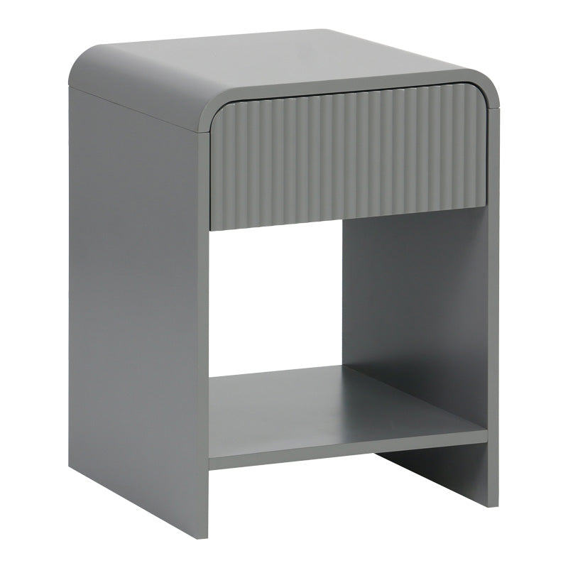 Κομοδίνο Lemperto pakoworld MDF σε γκρι απόχρωση 40x40x53εκ