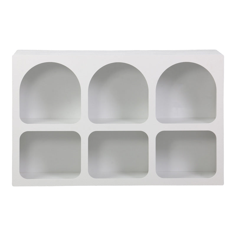 Μπουφές Emersi pakoworld με ράφια mdf σε λευκή απόχρωση 120x35x76εκ