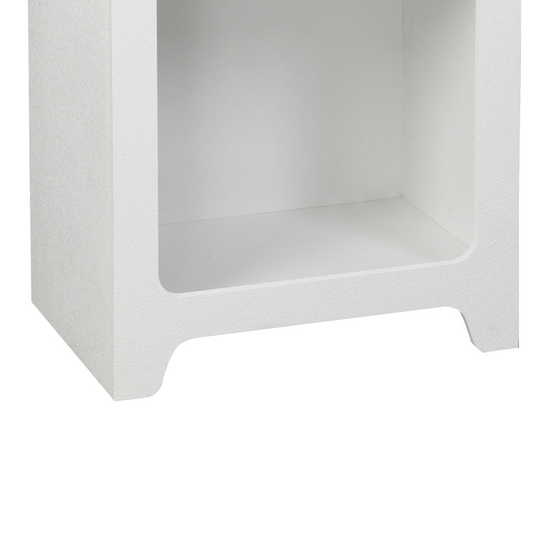 Βιβλιοθήκη Emersi pakoworld mdf σε λευκή απόχρωση 48x35x180εκ
