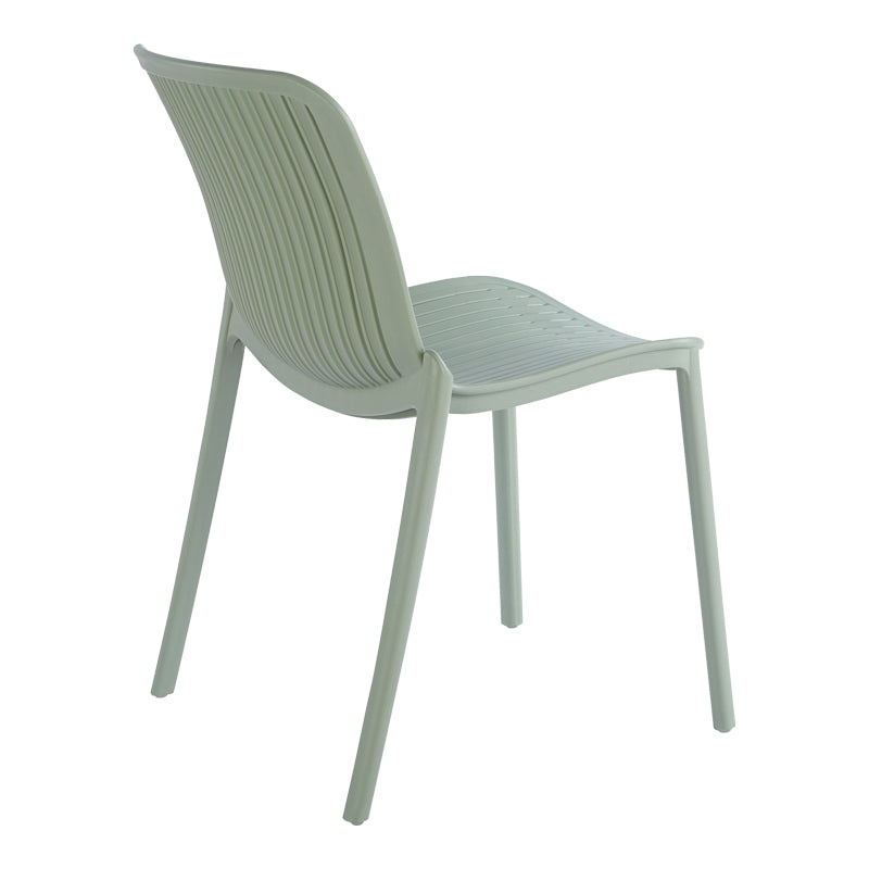 Καρέκλα Teragi στοιβαζόμενη pakoworld pp με UV protection μέντα 58x43.5x82εκ