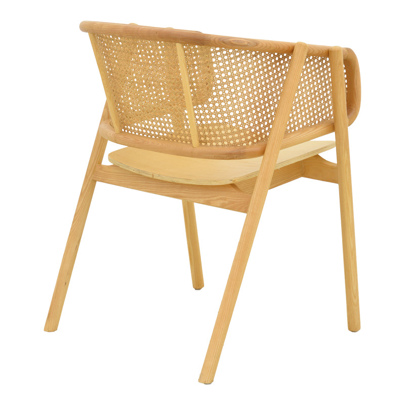Πολυθρόνα Wenzy pakoworld φυσικό Rattan - μασίφ ξύλο toon 59x58x78εκ