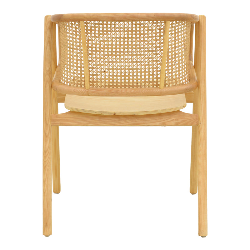 Πολυθρόνα Wenzy pakoworld φυσικό Rattan - μασίφ ξύλο toon 59x58x78εκ