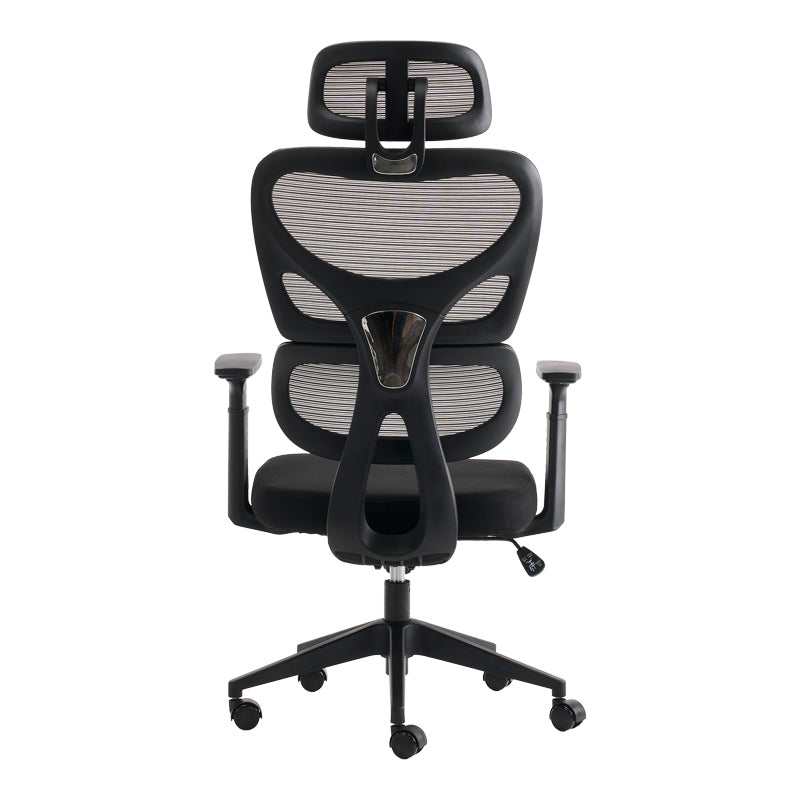Καρέκλα γραφείου διευθυντή Cadrey pakoworld mesh μαύρο 67x64x120-128εκ
