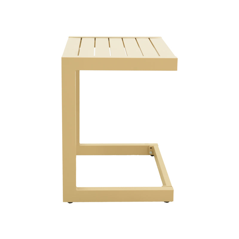 Τραπέζι Aether pakoworld cappuccino αλουμίνιο 37.5x36.5x53εκ