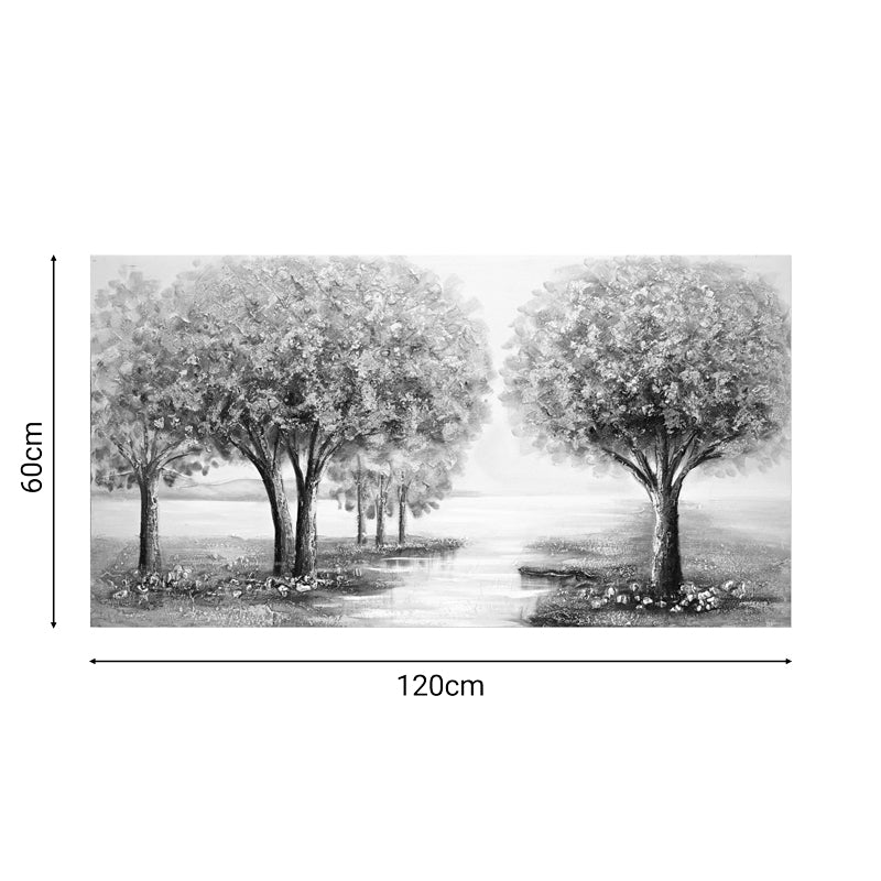 Πίνακας σε καμβά Forest I 3D Inart 120x3x60εκ
