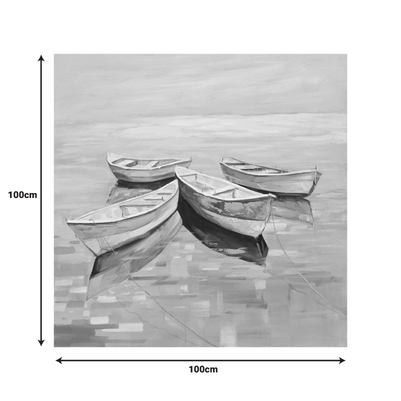 Πίνακας σε καμβά Boatty Inart 100x3x100εκ