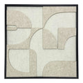 Πίνακας με πλαίσιο Jeire pakoworld λευκό 62x2.5x62εκ