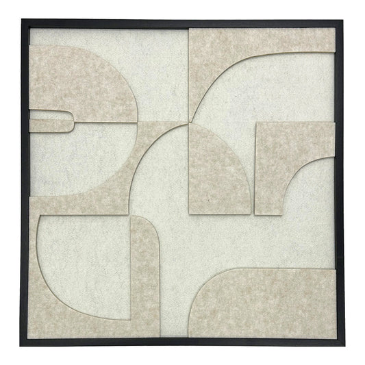 Πίνακας με πλαίσιο Jeire pakoworld λευκό 62x2.5x62εκ