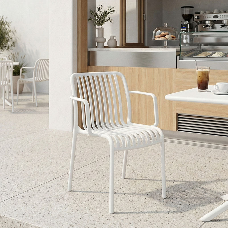 Πολυθρόνα Zoi pakoworld pp σε λευκή απόχρωση 54x57.5x79εκ