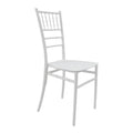 Καρέκλα Tiffany Ι pakoworld pp σε λευκή απόχρωση 38.5x46.5x87εκ