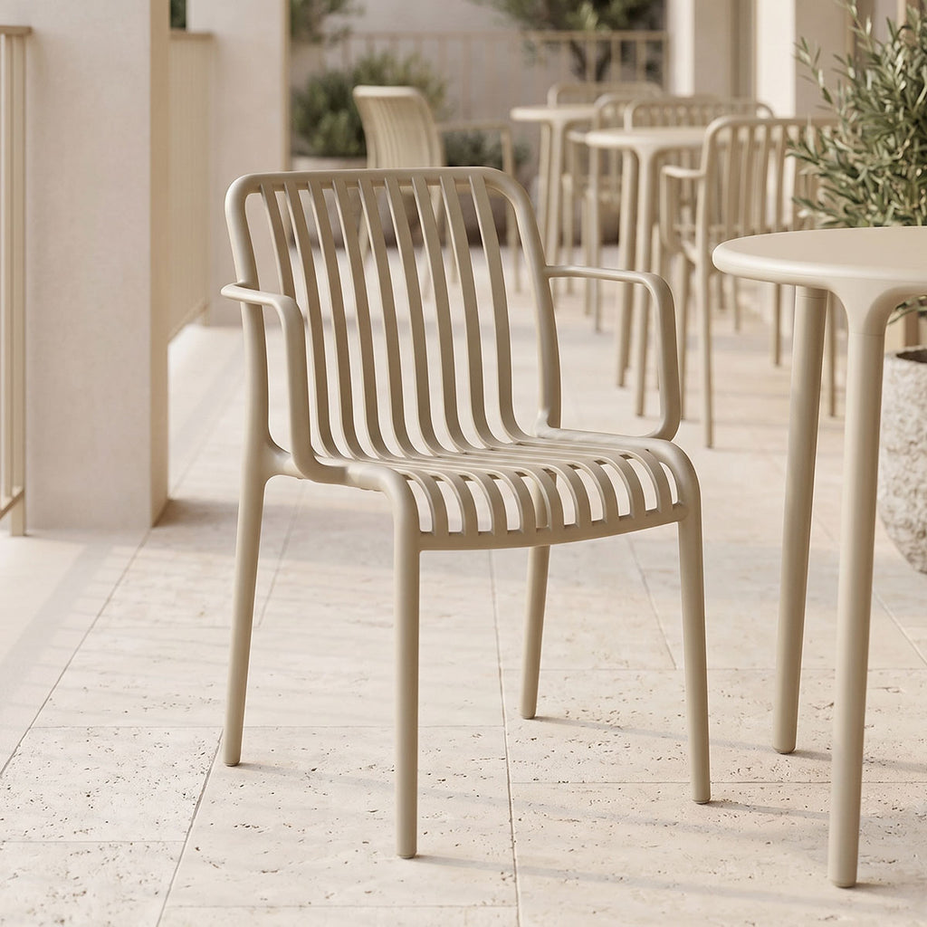 Πολυθρόνα Zoi pakoworld pp cappuccino 54x57.5x79εκ