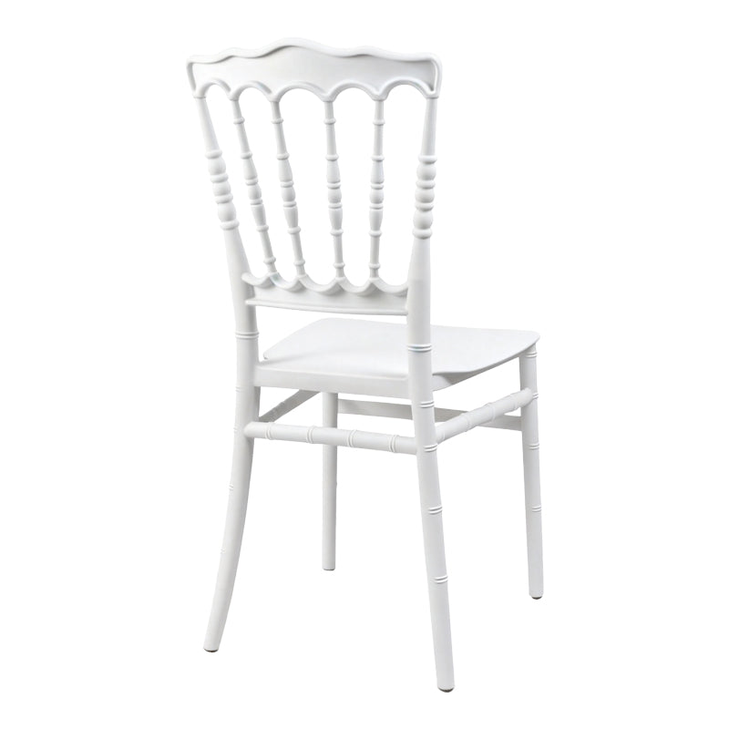 Καρέκλα Napoleon pakoworld pp λευκή 38,5x46,5x89εκ