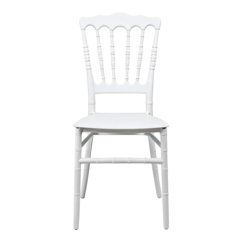 Καρέκλα Napoleon pakoworld pp λευκή 38,5x46,5x89εκ