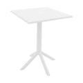 Τραπέζι Groovy pakoworld pp διατρητο λευκό 60x60x76εκ