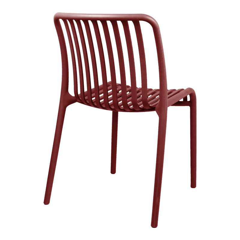 Καρέκλα Zoi 4Life στοιβαζόμενη terracotta PP 42x58x79εκ