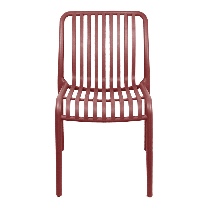 Καρέκλα Zoi 4Life στοιβαζόμενη terracotta PP 42x58x79εκ