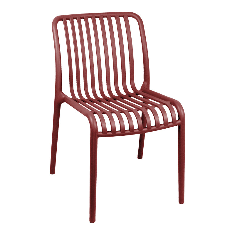 Καρέκλα Zoi 4Life στοιβαζόμενη terracotta PP 42x58x79εκ