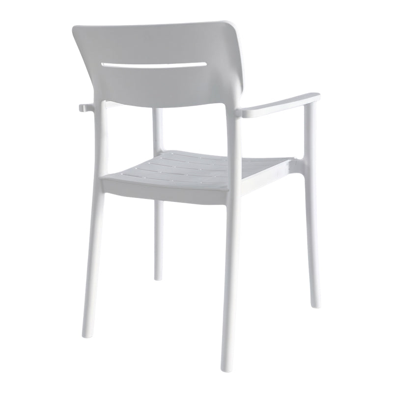 Πολυθρόνα Pilma 4Life λευκό PP 57x54x82εκ
