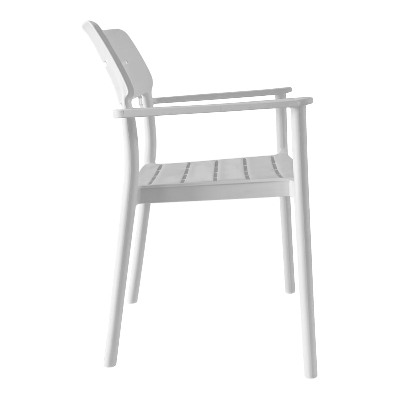 Πολυθρόνα Pilma 4Life λευκό PP 57x54x82εκ