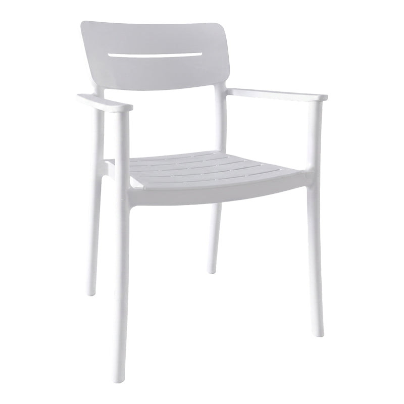 Πολυθρόνα Pilma 4Life λευκό PP 57x54x82εκ