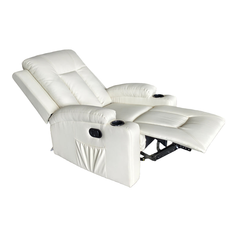 Πολυθρόνα relax Gessel pakoworld PU σε κρεμ απόχρωση 80x90x98εκ