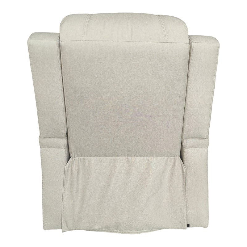 Πολυθρόνα relax με μηχανισμό massage Gessel pakoworld μπεζ ύφασμα 80x90x98εκ
