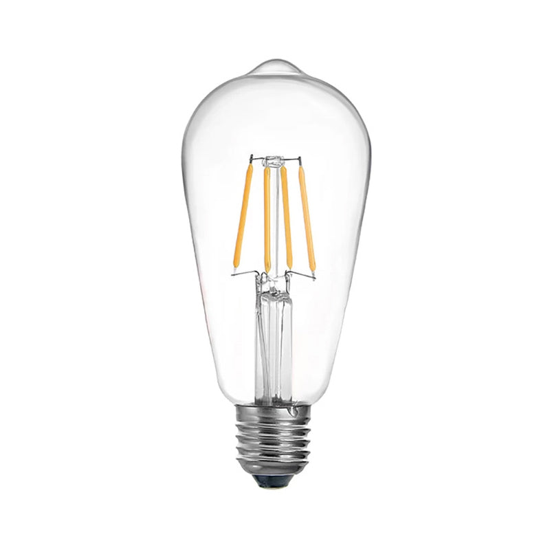 Λαμπτήρας LED ST64 Bulb pakoworld 4W 3000K E27 2700K clear