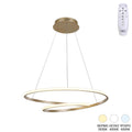 Φωτιστικό οροφής Rexon pakoworld led μέταλλο χρυσό Φ49x12εκ