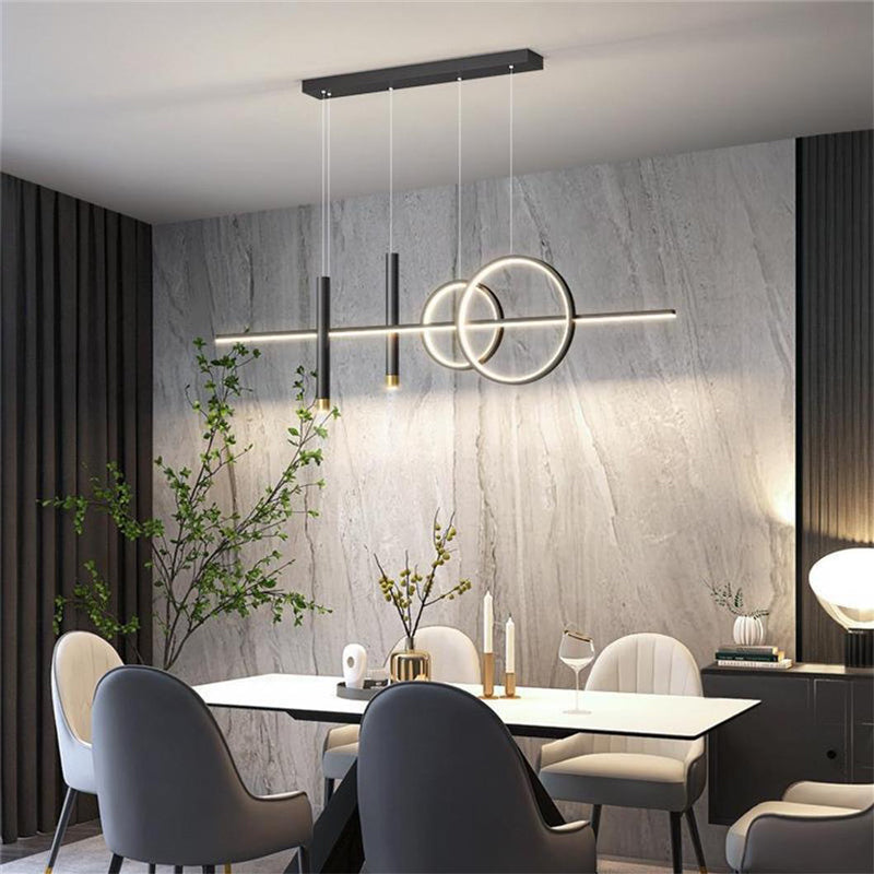 Φωτιστικό οροφής Neron pakoworld led μαύρο μεταλλικό 100x25x26εκ
