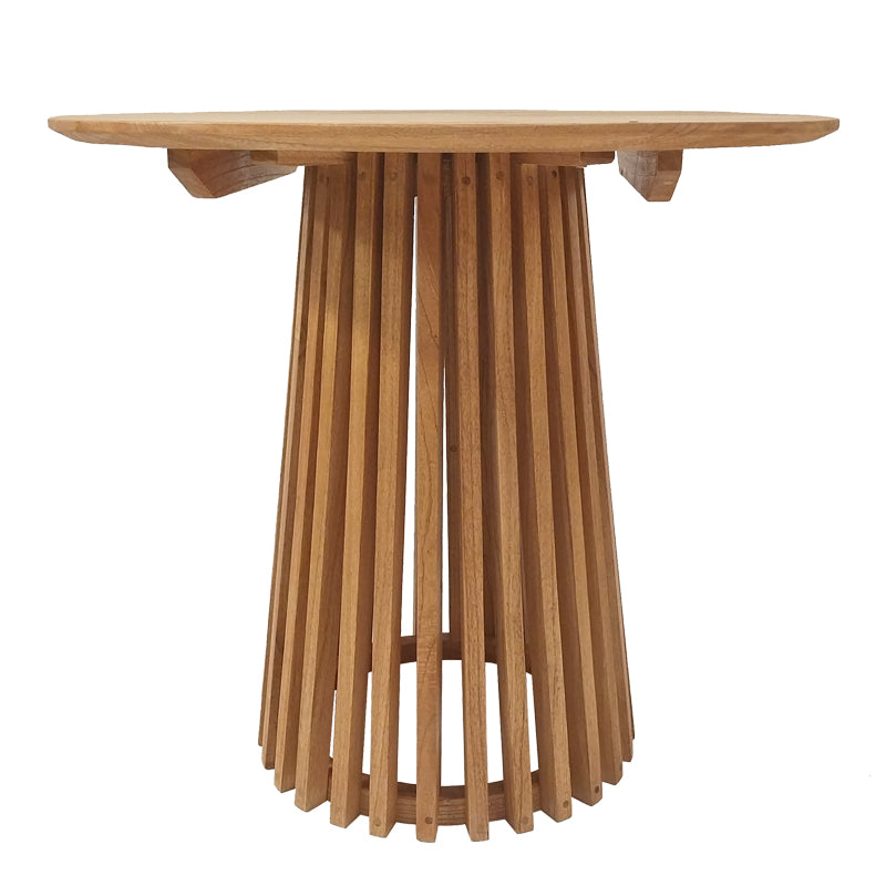 Τραπεζαρία 5τεμ Noody-Kenda I pakoworld teak ξύλο σε φυσική απόχρωση Φ80x75