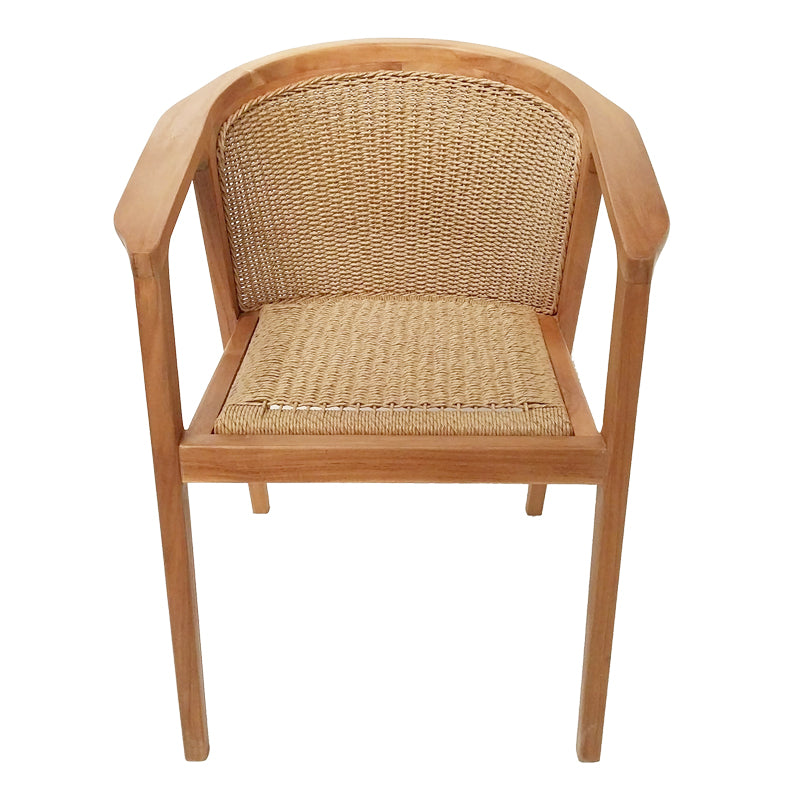 Τραπεζαρία Granny-Kenda Ι pakoworld σετ 5τεμ σε φυσική-μπεζ απόχρωση Φ80x75εκ