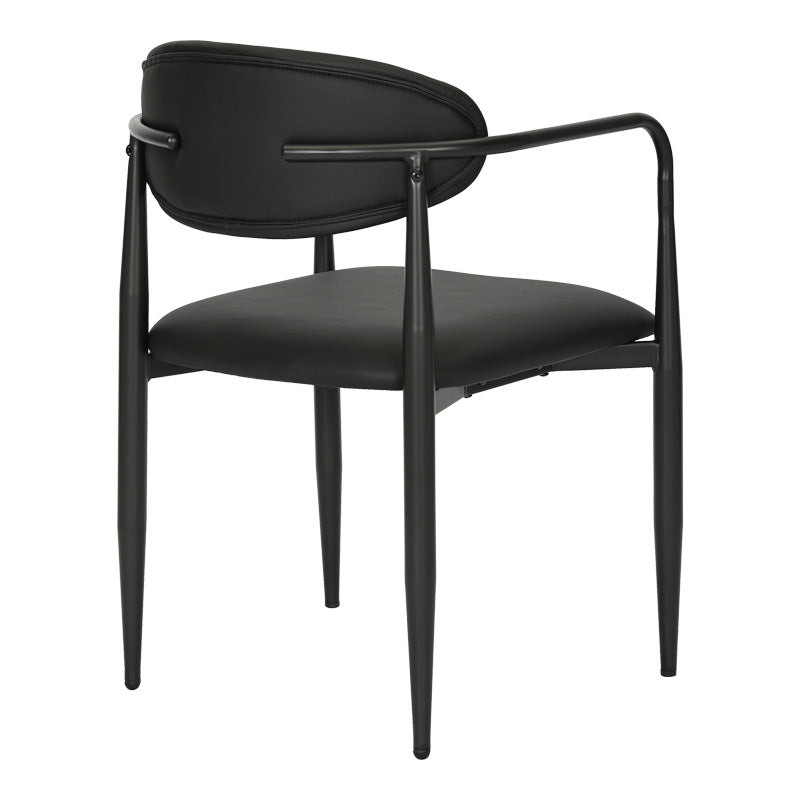 Πολυθρόνα Kalone 4Life pu σε μαύρη απόχρωση 56x55x78εκ