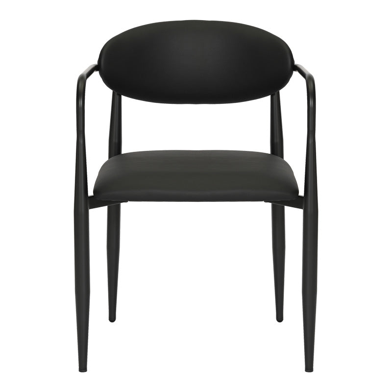 Πολυθρόνα Kalone 4Life pu σε μαύρη απόχρωση 56x55x78εκ