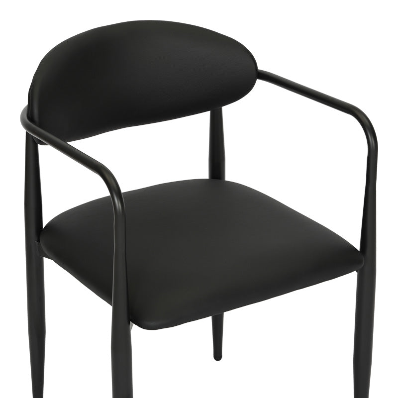 Πολυθρόνα Kalone 4Life pu σε μαύρη απόχρωση 56x55x78εκ