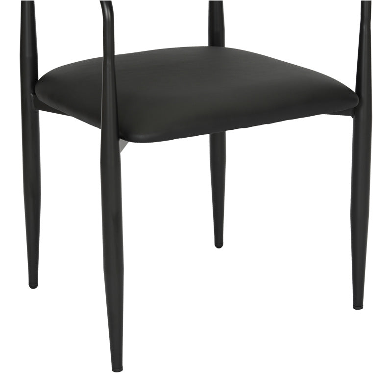 Πολυθρόνα Kalone 4Life pu σε μαύρη απόχρωση 56x55x78εκ