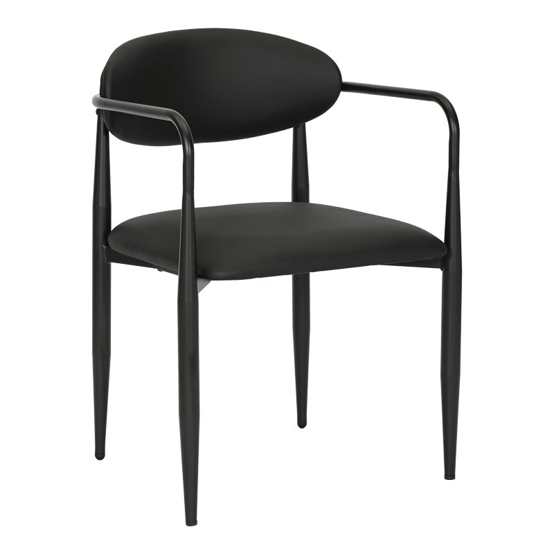 Πολυθρόνα Kalone 4Life pu σε μαύρη απόχρωση 56x55x78εκ