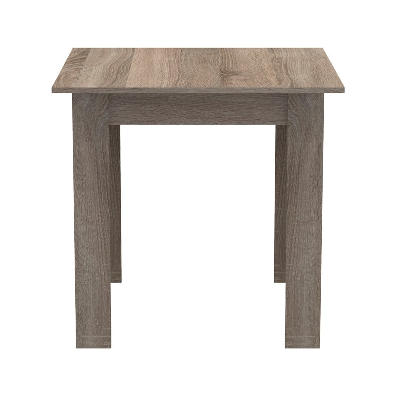 Τραπέζι Manka I pakoworld σε sonoma truffle απόχρωση 80x80x77εκ