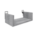 Ραφιέρα τοίχου Derva pakoworld σε cement γκρι απόχρωση 30x15x10cm