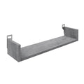 Ραφιέρα τοίχου Derva pakoworld σε cement γκρι απόχρωση 60x15x10cm